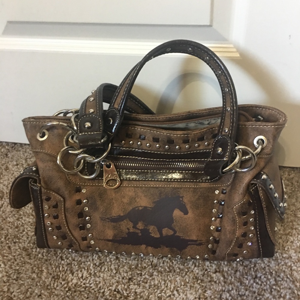 Western themed purse with horse