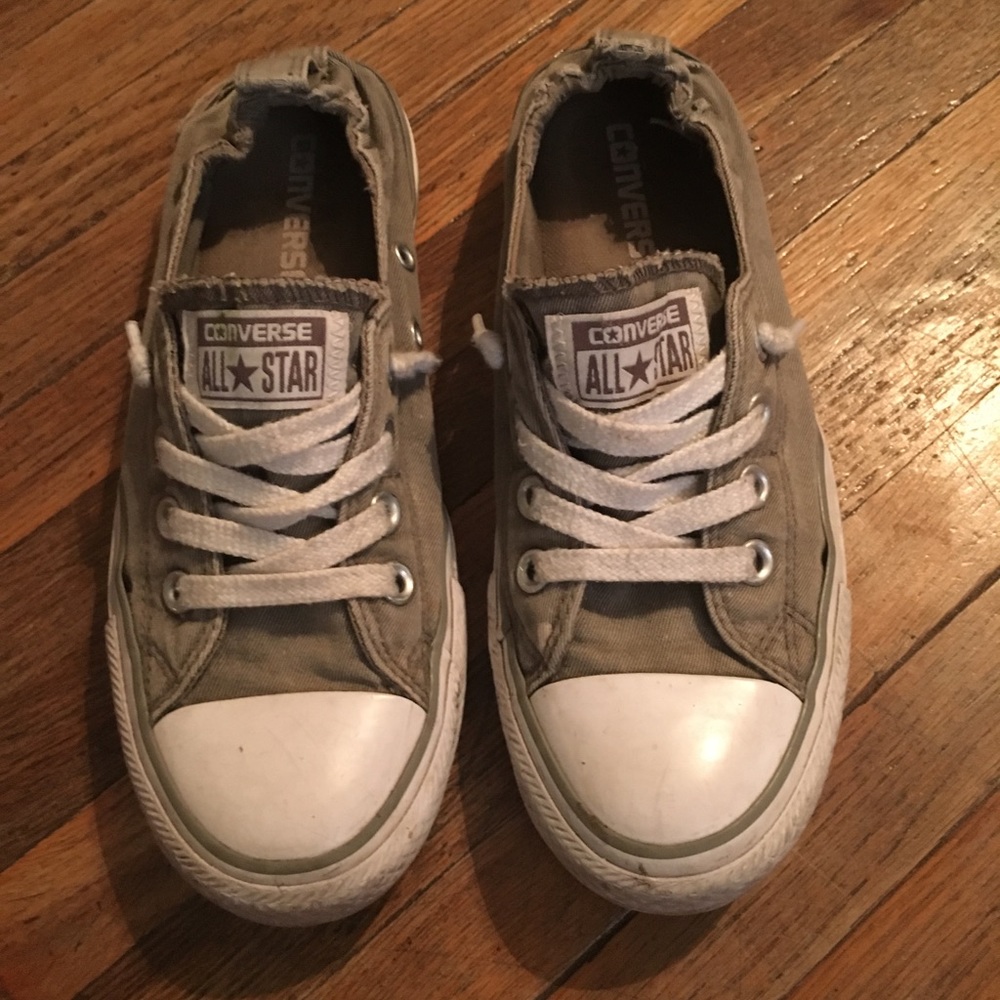 Grey All-Star Converse.
