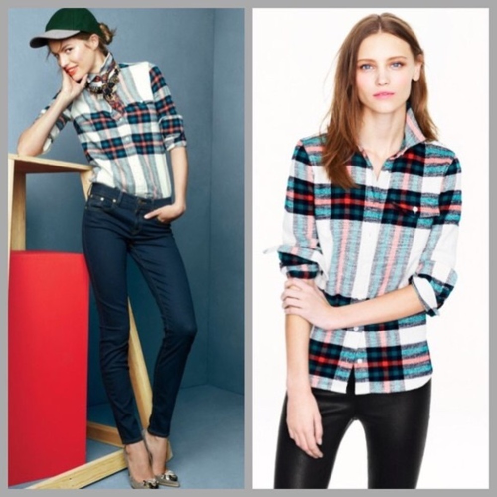 J. Crew Rock Salt Flannel