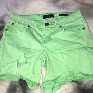 Green shorts from Buckle