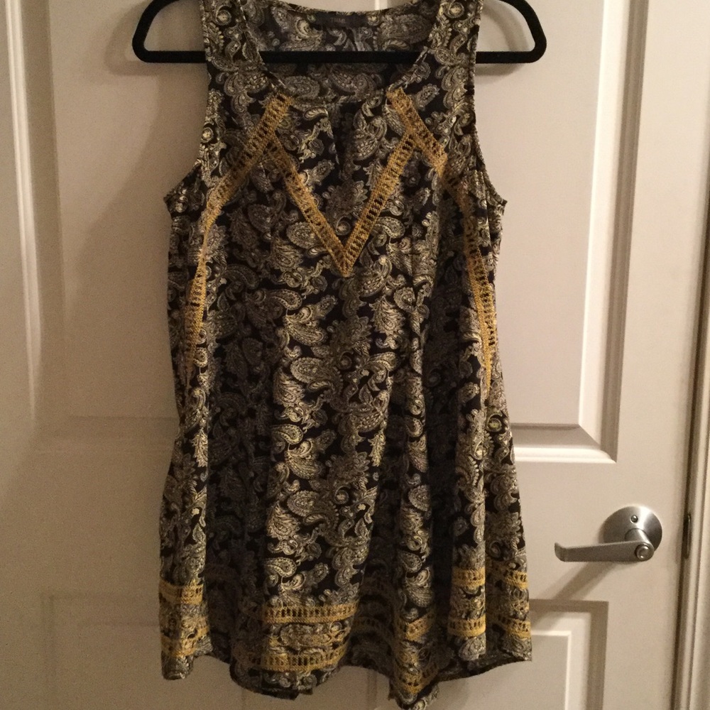 THML Embroidered Shift Dress