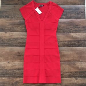 Express red bodycon dress