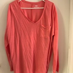 Old Navy Boyfriend Peach Long Sleeve