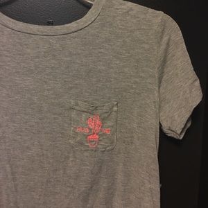 Gray American Eagle top
