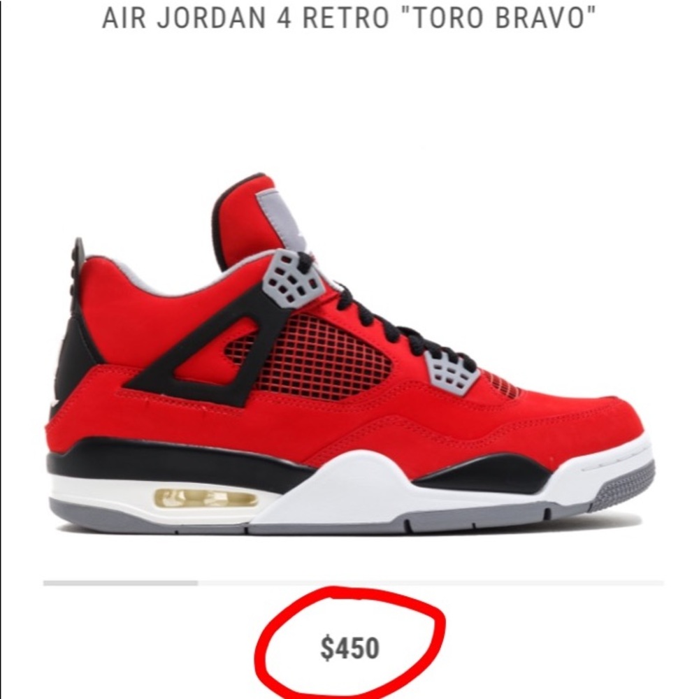 Air Jordan IV 4 "Toro" Size 13 - Picture 1 of 5