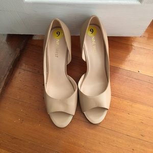 Never Worn Peep Toe Pumps