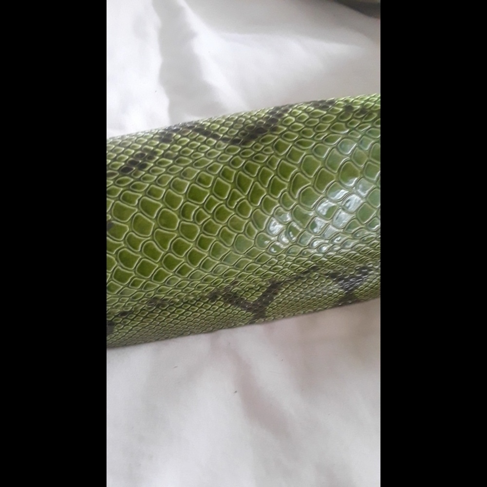 Green Snake Skin Handbag