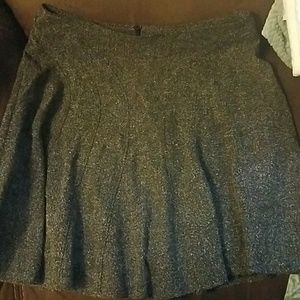 Bisou Bisou black speckled flare skirt