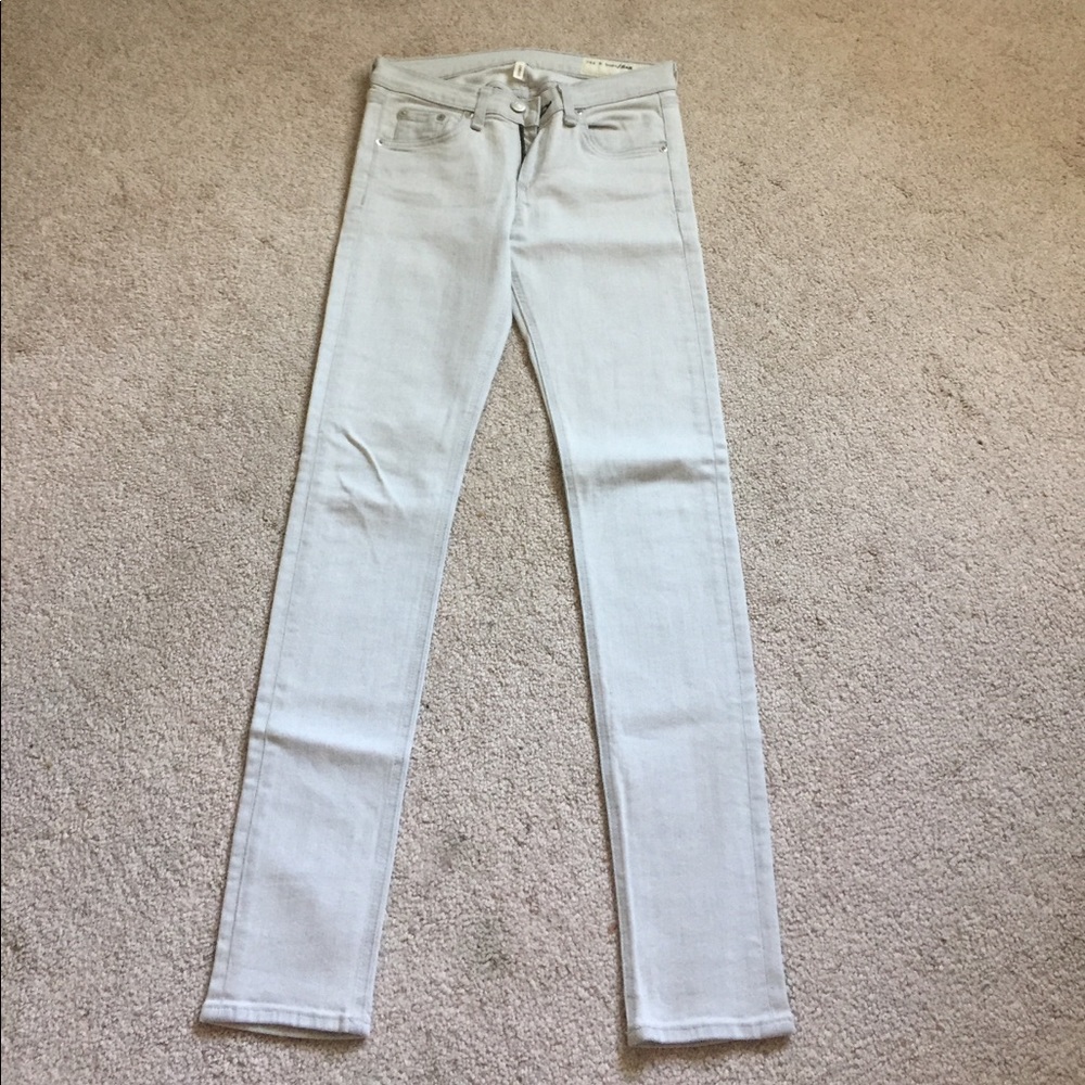 Light gray/faded blue colored rag & bone leggings