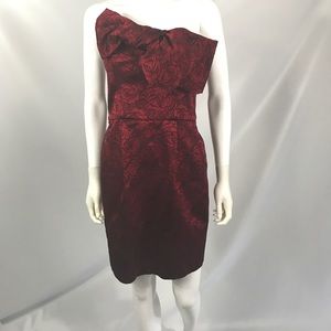 ABS  Allen Schwartz Red Cocktail Dress