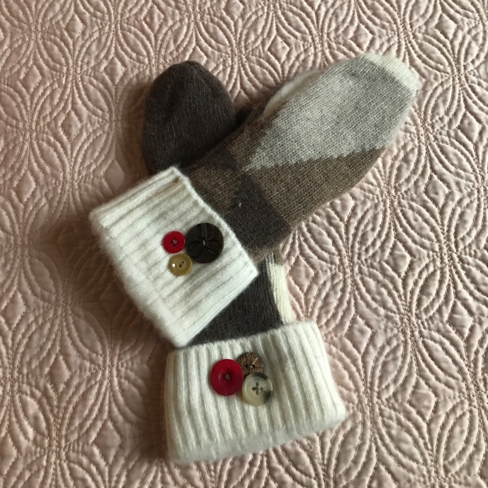 Handmade mittens.