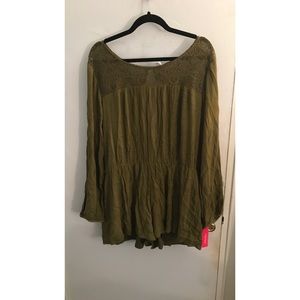 Xhilaration Olive Green Romper