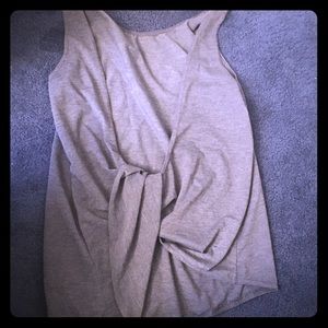 Open back loose tied tank top