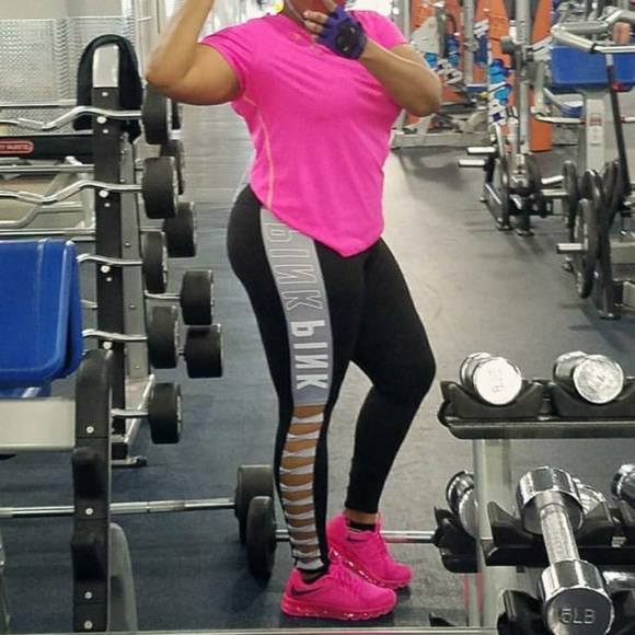 PINK Victoria's Secret Pants - VS PINK ultimate high waist strappy leggings