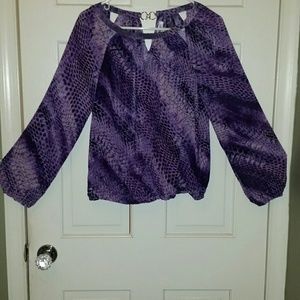 Jennifer Lopez Sheer Purple Top