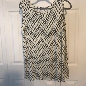 Split back sleeveless top