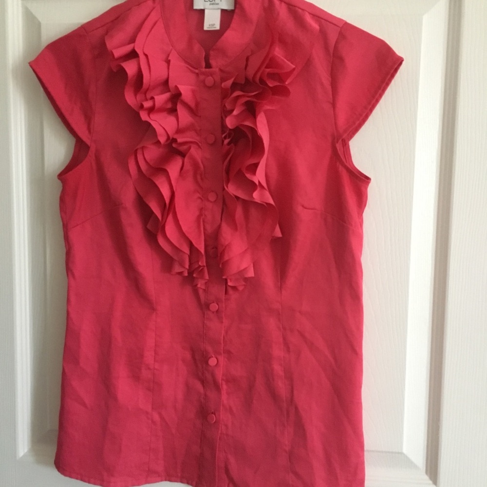 Fancy hot pink blouse