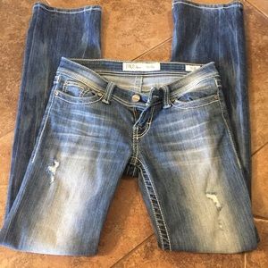 BKE Stella denim buckle jeans