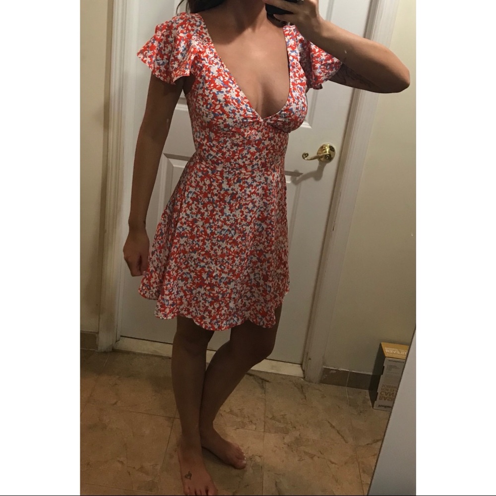 ASOS red white and blue mini dress