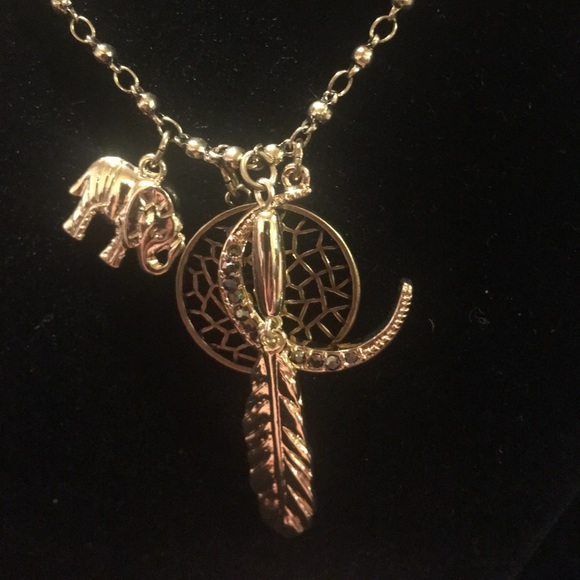 Express extra long unity necklace, gold - Picture 2 of 4