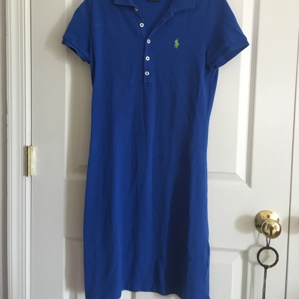 Blue polo dress