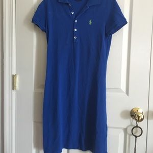Blue polo dress