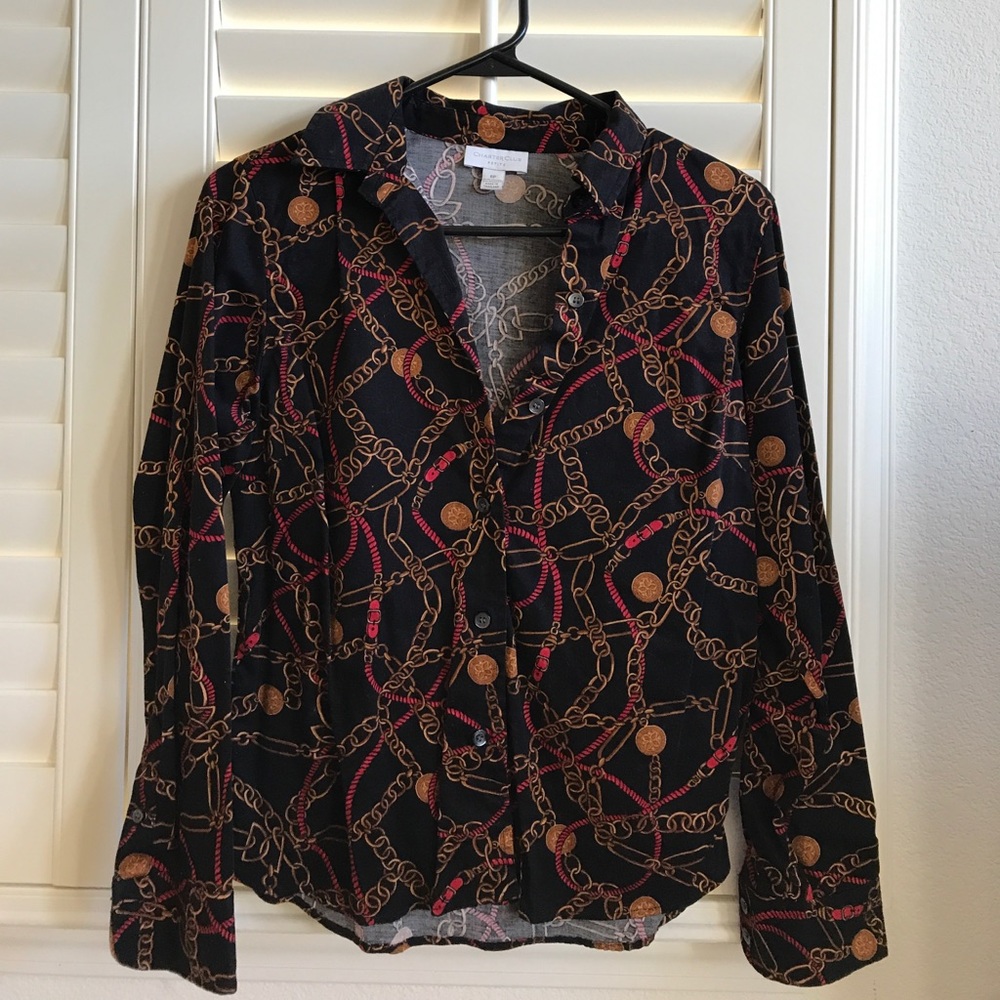 Black long sleeve button down