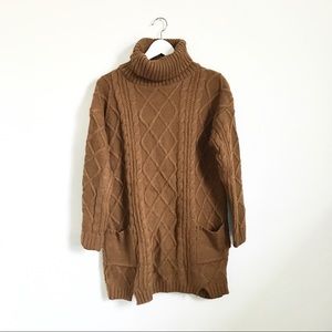 Zaful Sweaters - Zaful Large Chunky Knit Brown Pocket Tunic Sweater Zaful Sweaters - Zaful Large Chunky Knit Brown Pocket Tunic Sweater