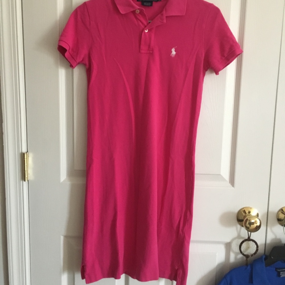Pink polo dress