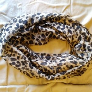 Cheetah Print Infinity Scarf.