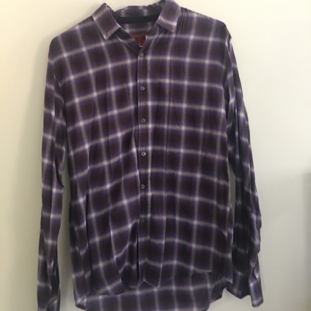 EQ Equilibrio Men’s Purple Button Down Shirt M