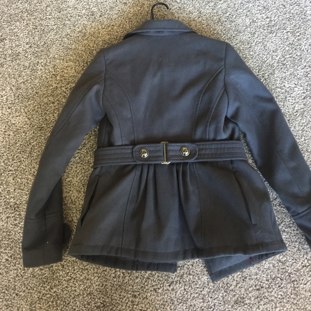 Pink Envelope Gray Peacoat