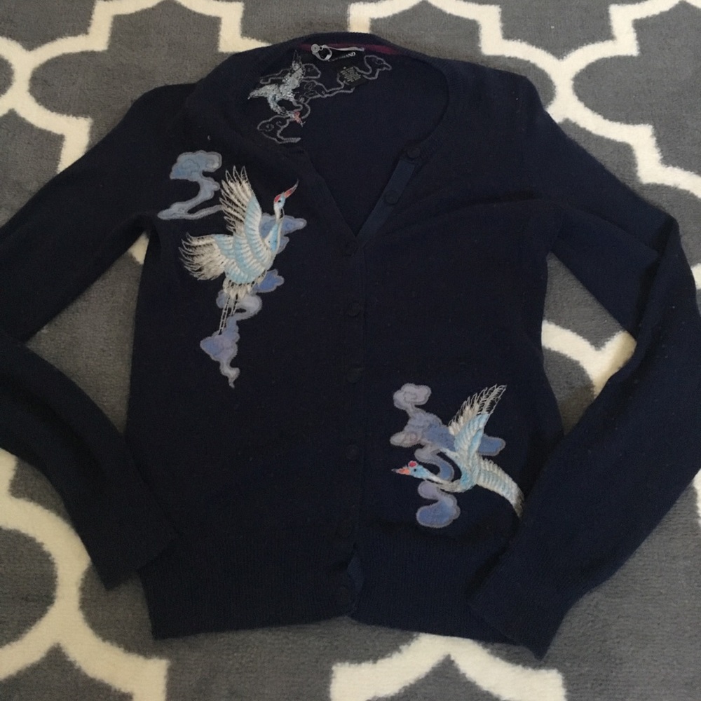 Blue Crane sweater