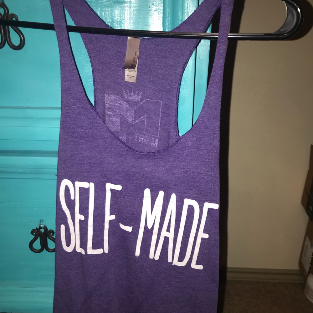 Purple racer back tank