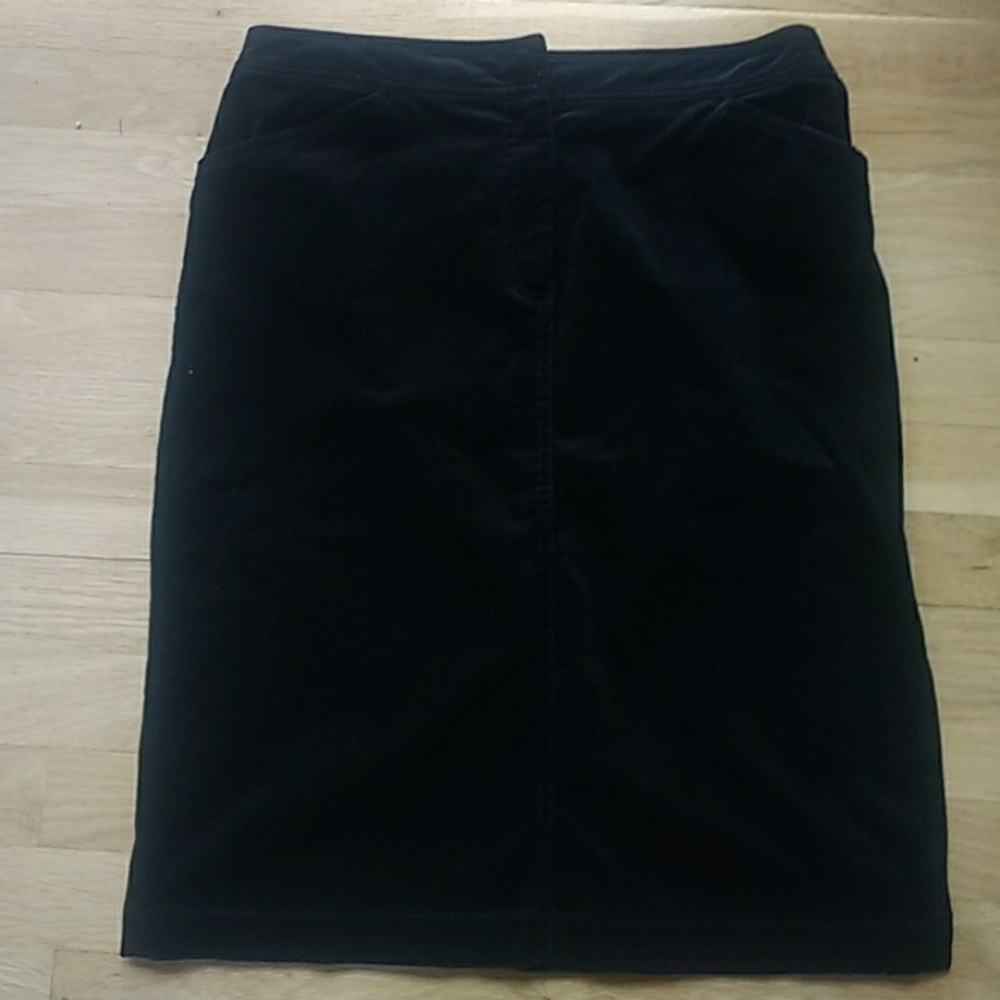 JCrew velvet pencil skirt