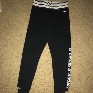 S Victoria Secret Pink leggings w/ criss-cross
