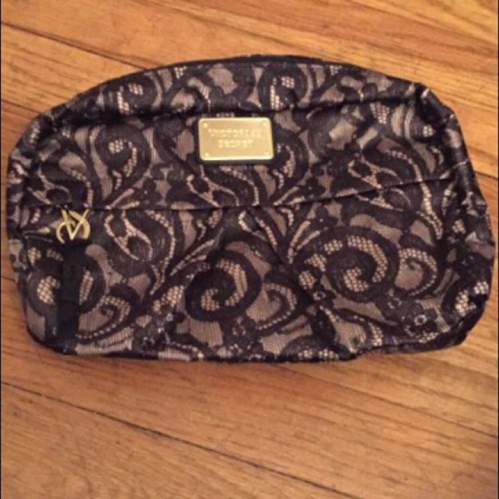 Victoria’s Secret faux silk medium size makeup bag