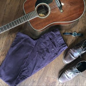 Rag & Bone Men's Chinos in Maroon