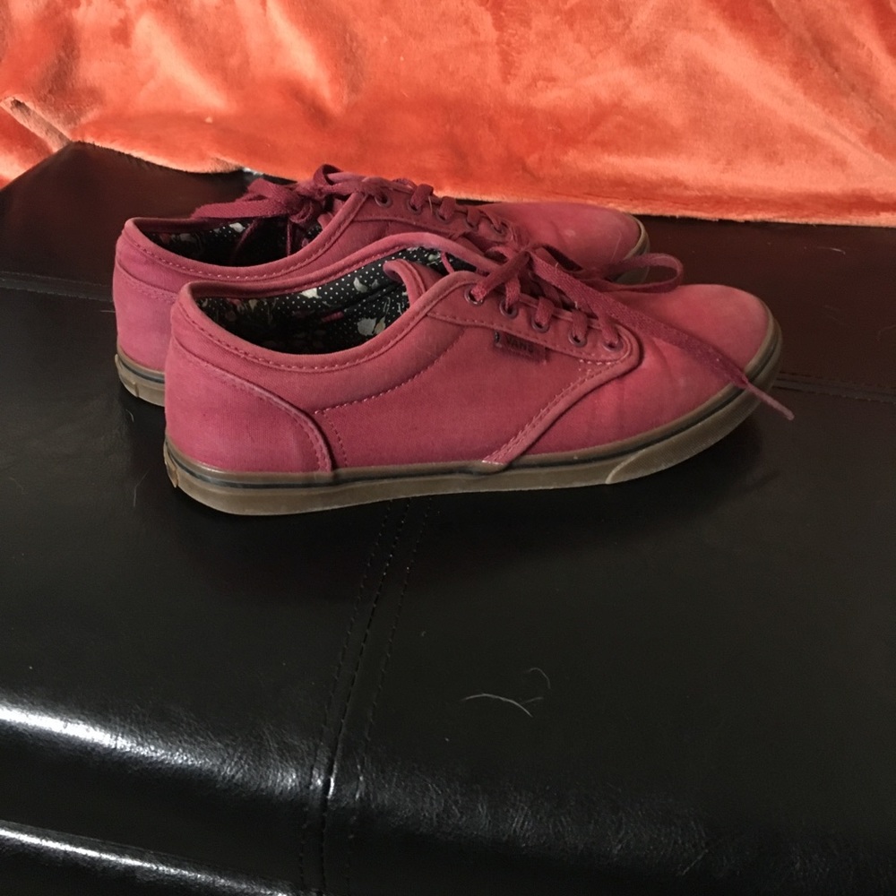 Maroon vintage vans