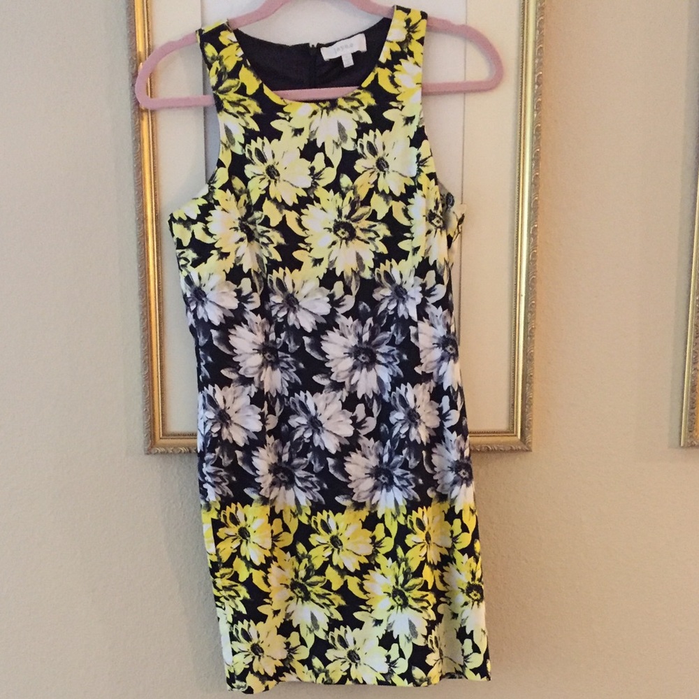 Yellow floral sundress