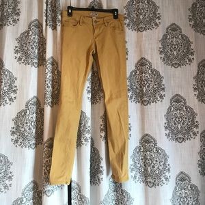 Mustard yellow super soft straight leg jeans