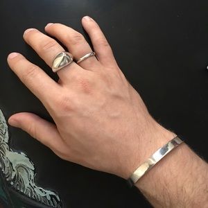 Maison Margiela sterling silver cuff