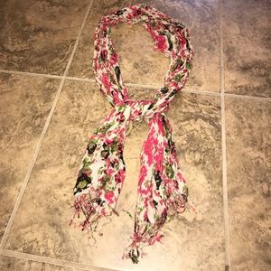 Floral print scarf