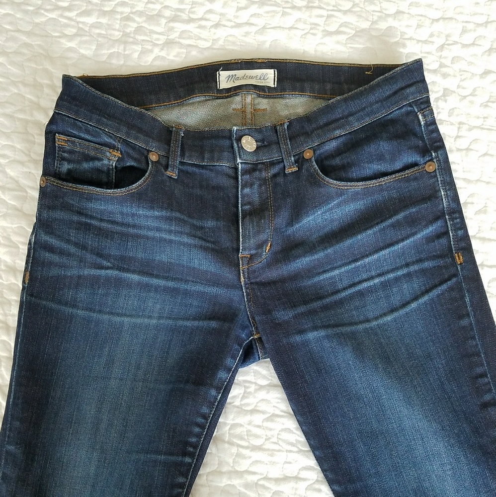 Madewell 8" skinny jeans in riverdale wash