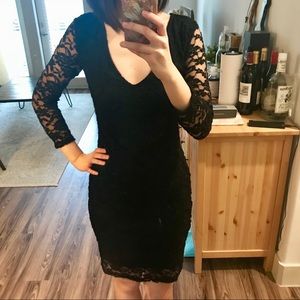 ASOS Black Lace Dress US size 2