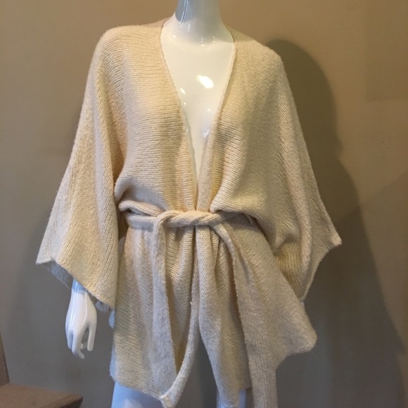 cream wrap cardigan