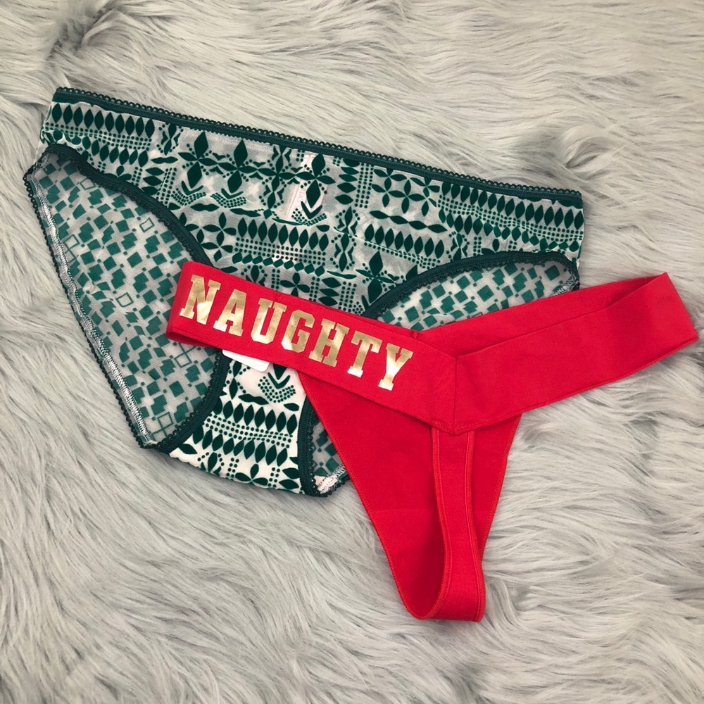 Victoria’s Secret Christmas Panty Set