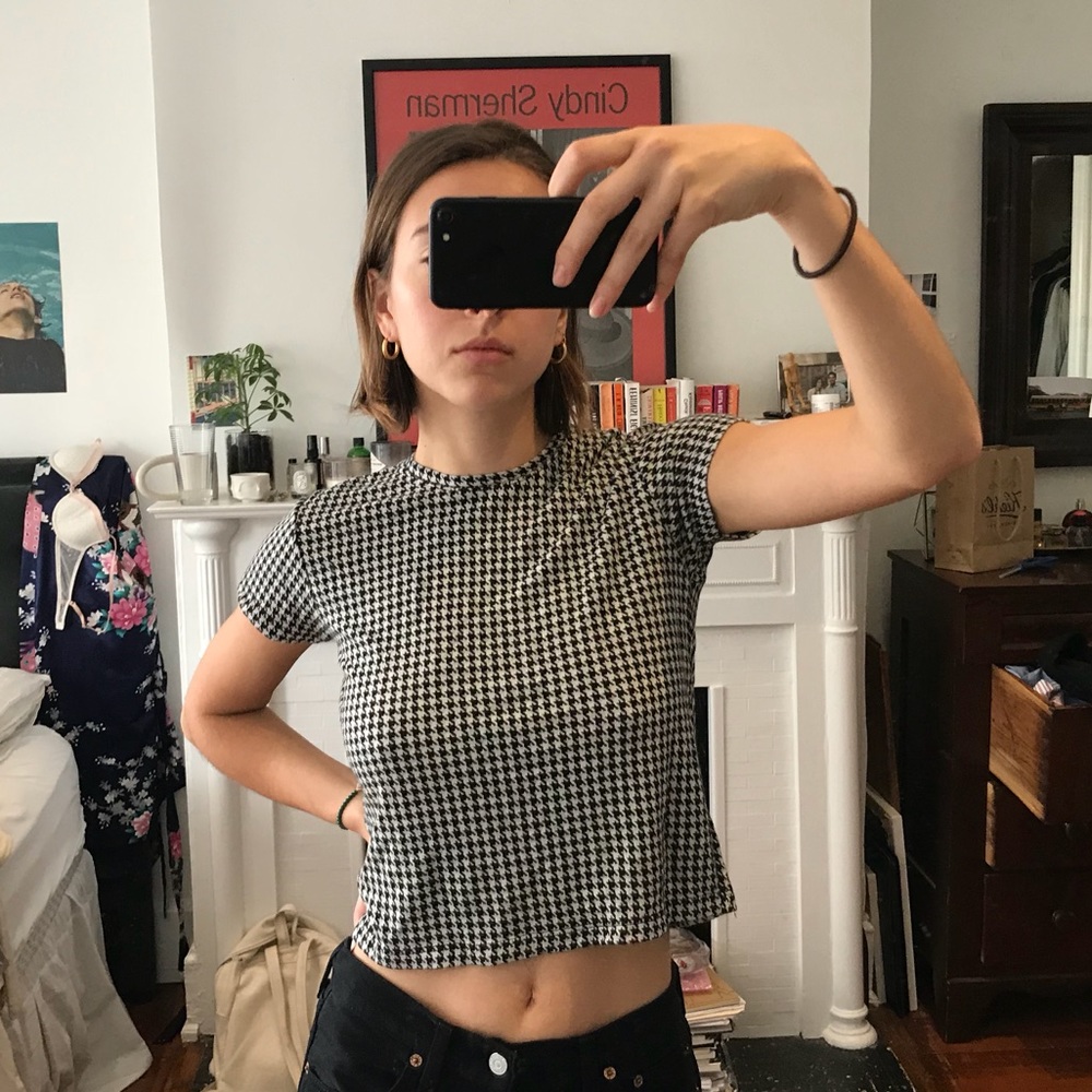 Houndstooth top