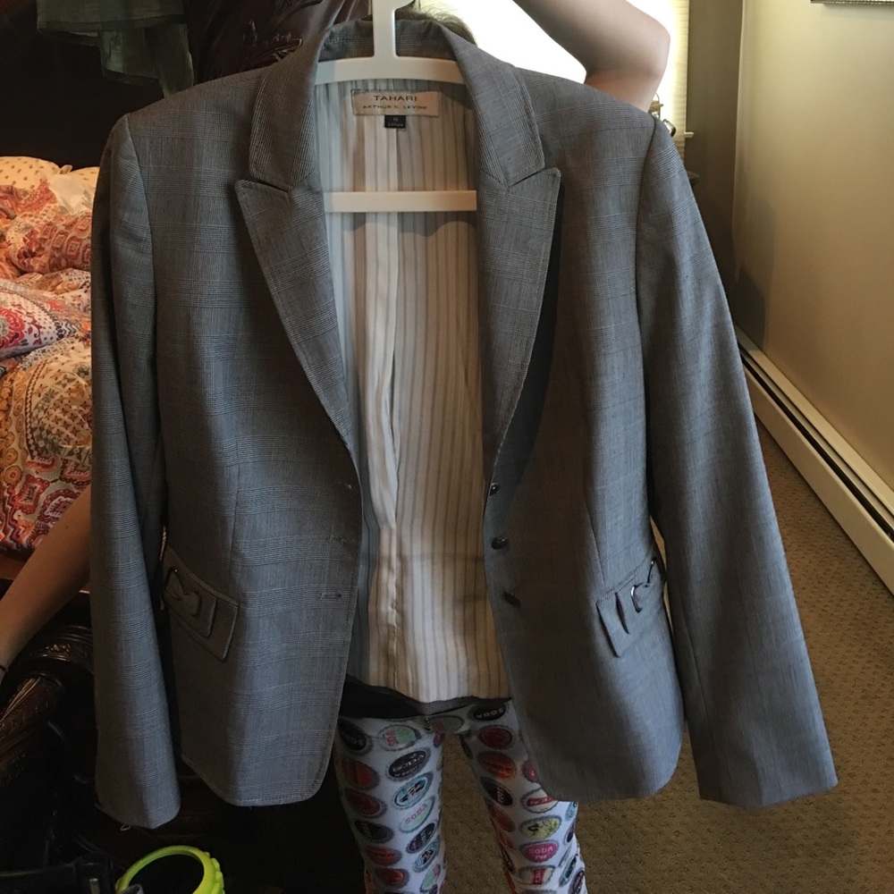 Two piece suit.