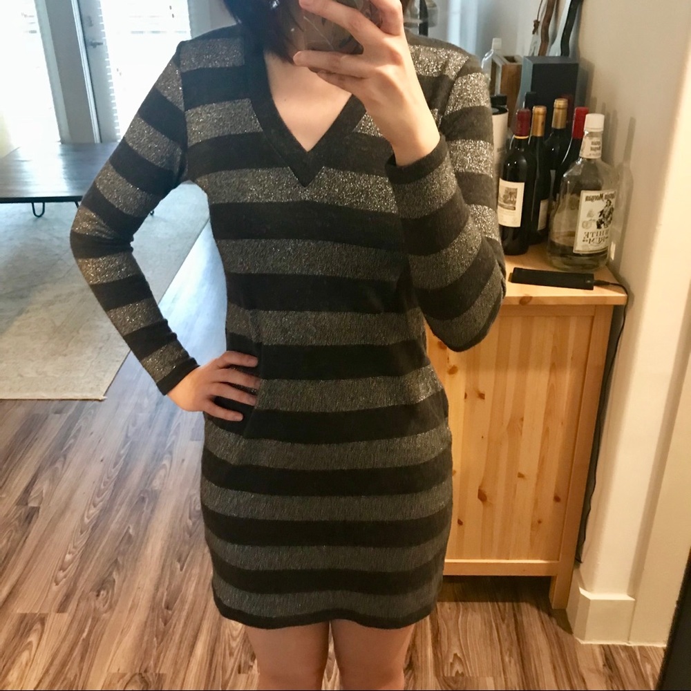 MICHAEL Michael Kors Gray Silver sweater dress